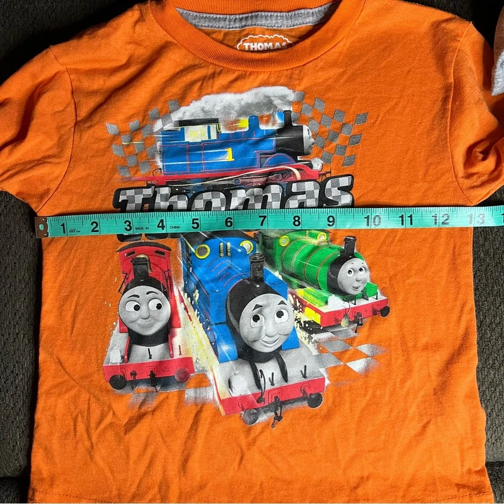 Thomas & Friends James Percy Orange Gray Long Sleeve Shirt Size 3T - Picture 5 of 6
